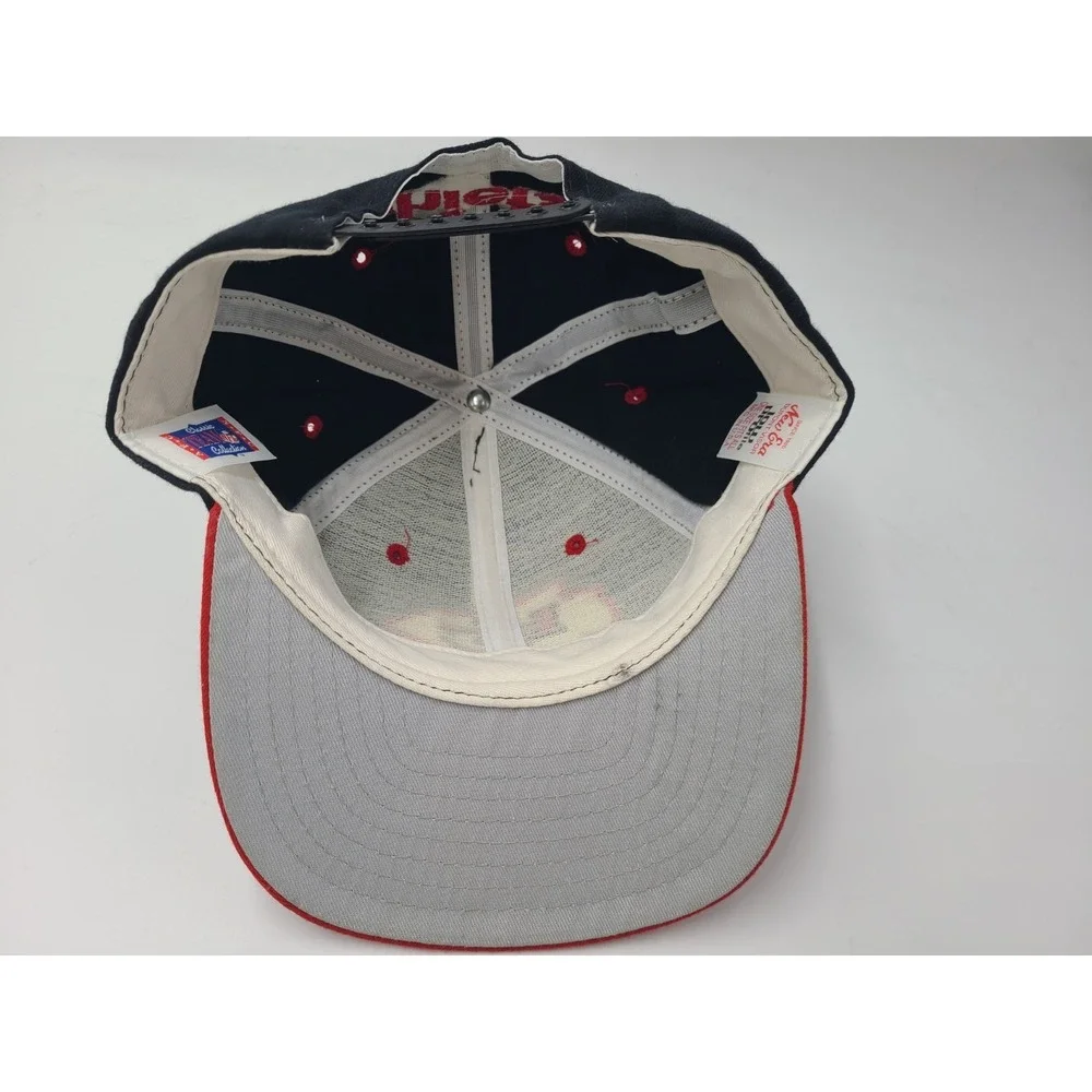 Vintage Kansas City Chiefs New Era Low Profile‎ Snapback Hat Cap Wool Black Red
